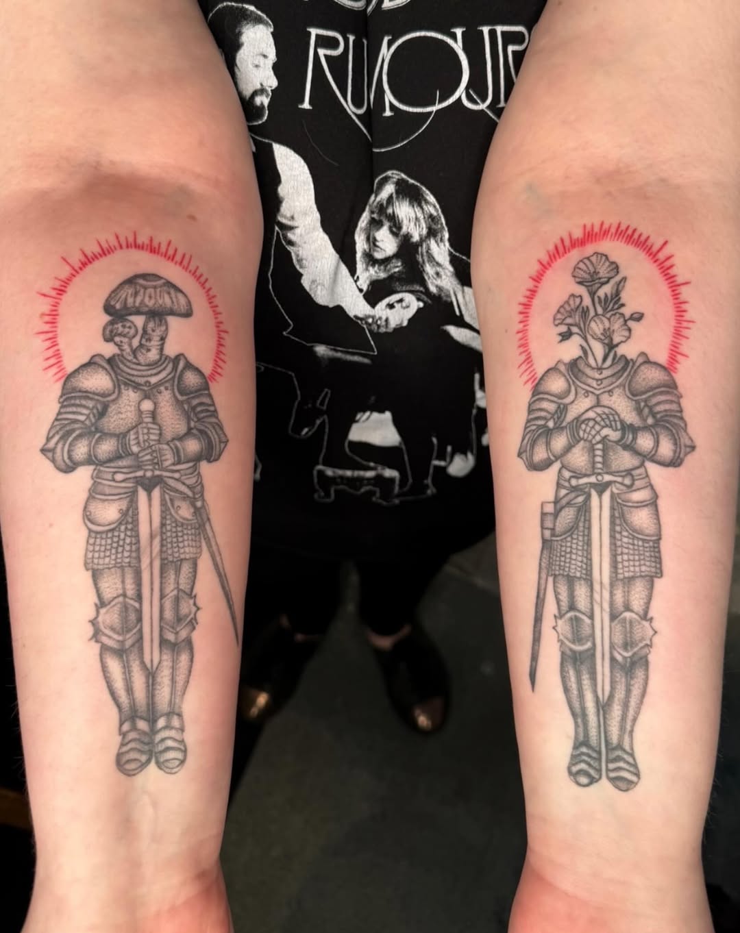 Tattoo by @promethearising — dotwork, black_and_grey