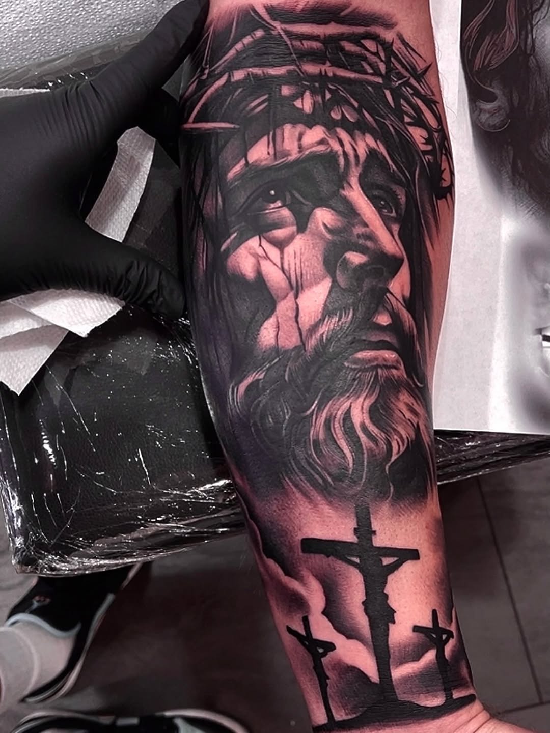Tattoo by @erickgutierrezart1 — realism, black_and_grey