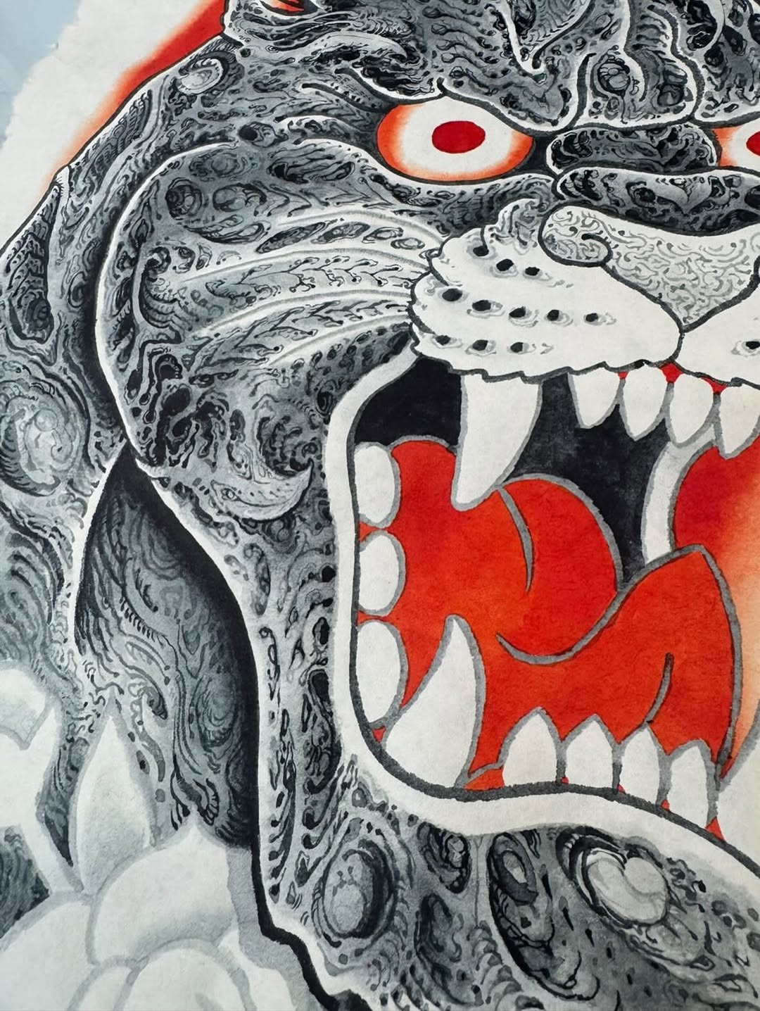Tattoo by @benkarnofsky โ japanese_irezumi, black_and_grey