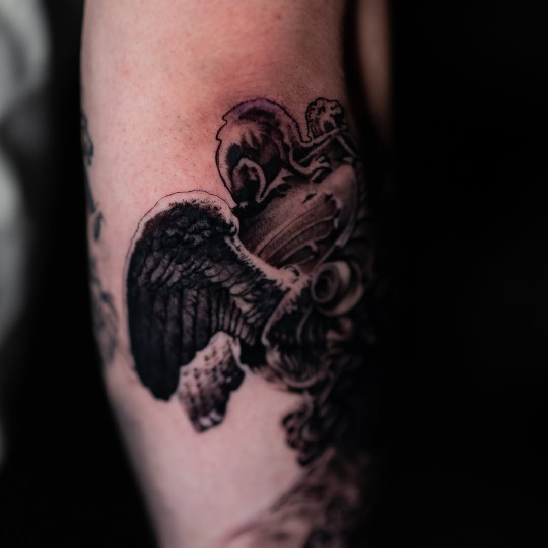 Tattoo by @markvatatattoo โ black_and_grey, realism