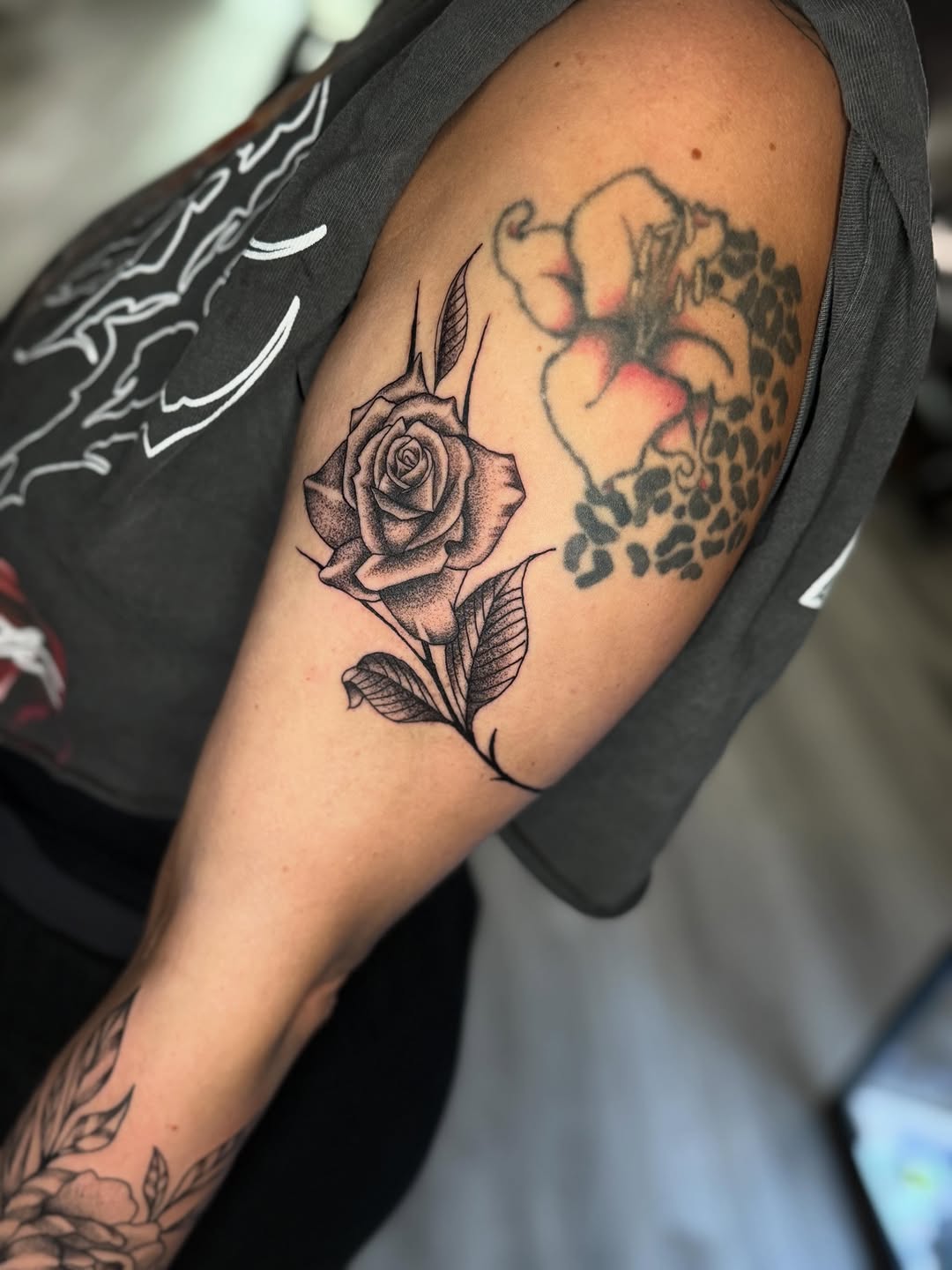 Tattoo by @unrendered_tattz — dotwork