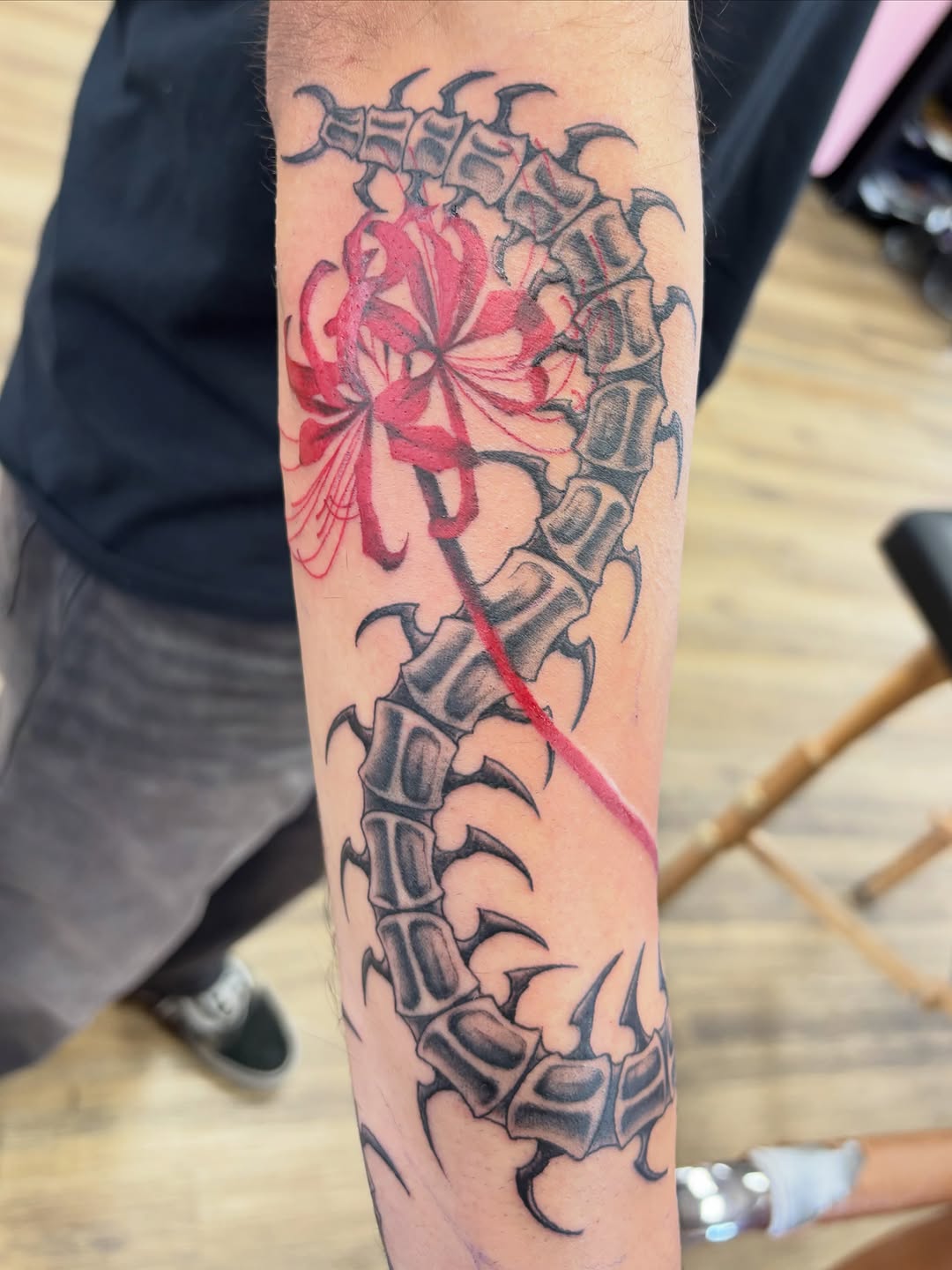 Tattoo by @jayytattoos_ — black_and_grey, realism