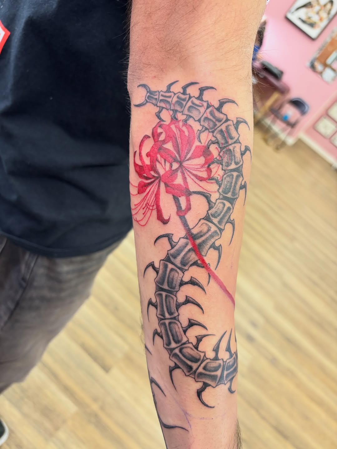 Tattoo by @jayytattoos_ — dark_realism, blackwork