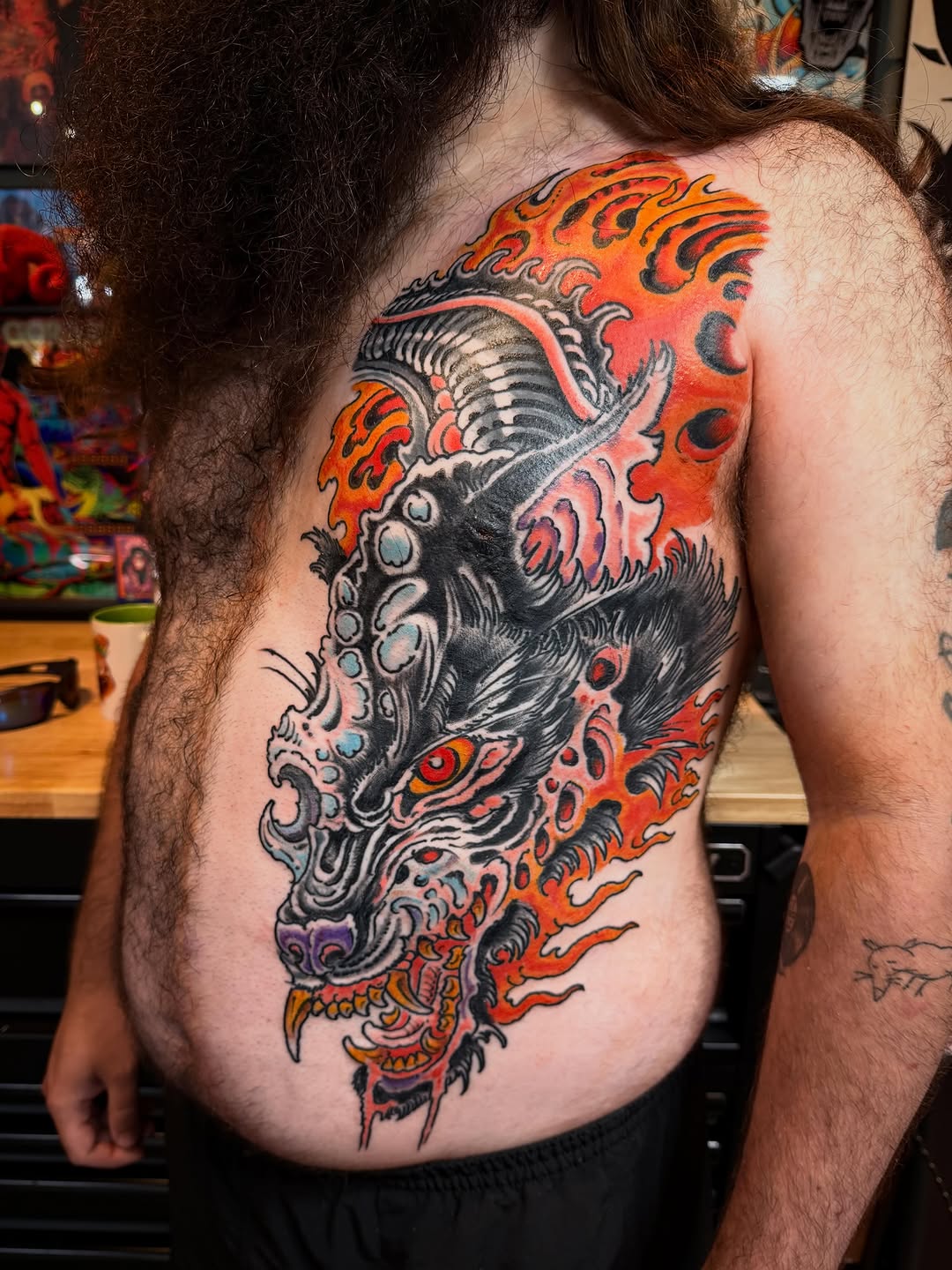 Tattoo by @zacblevins — japanese_irezumi, black_and_grey