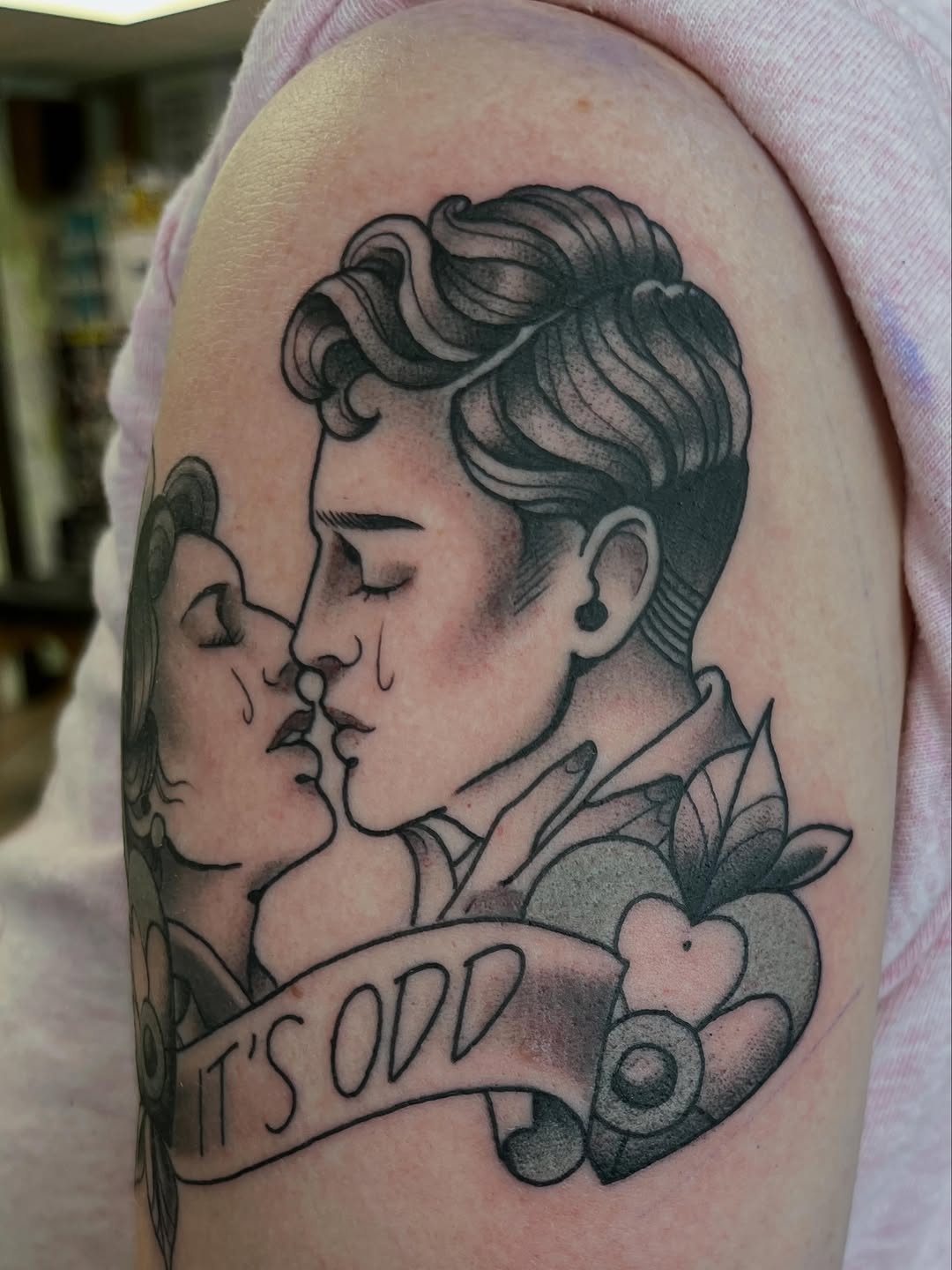 Tattoo by @leith_tattoo — neo_traditional, lettering_script