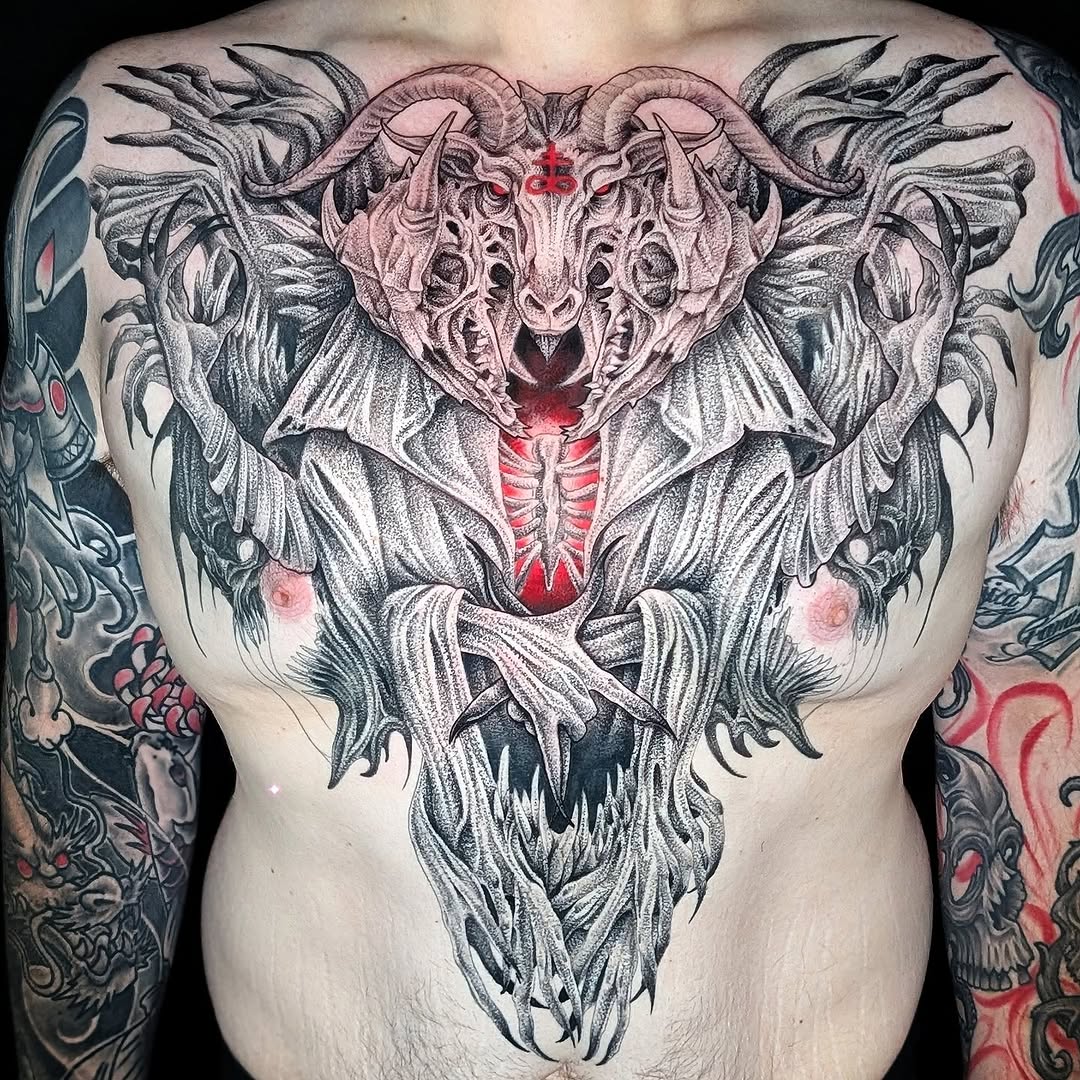 Tattoo work at Fort Wayne Tattoo Convention 2026