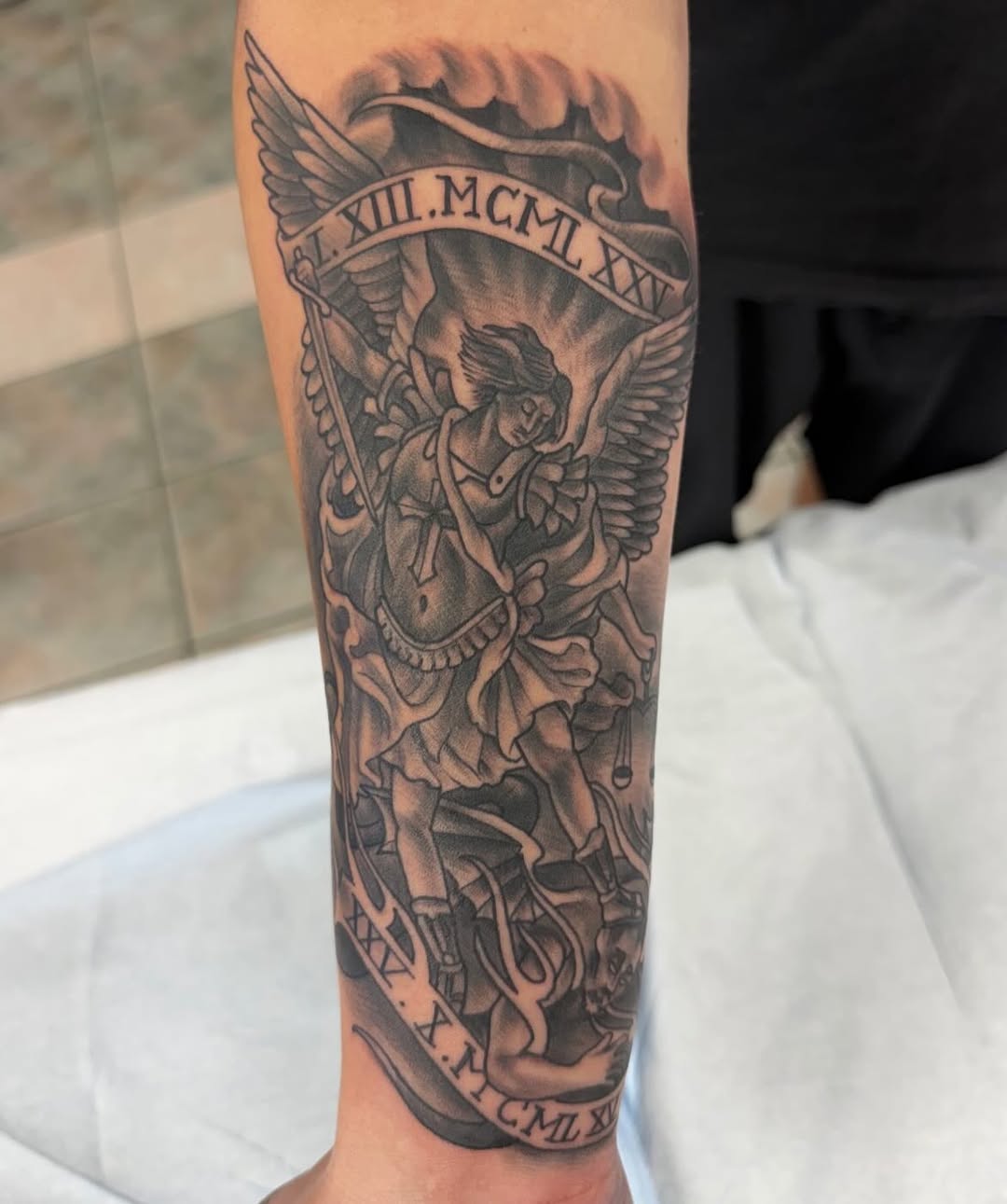 Tattoo by @corey_lostdog — black_and_grey, realism