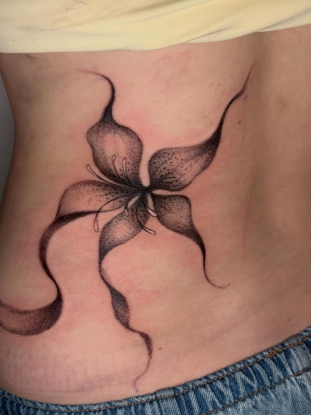 Tattoo by @juuls.ink — blackwork, illustrative