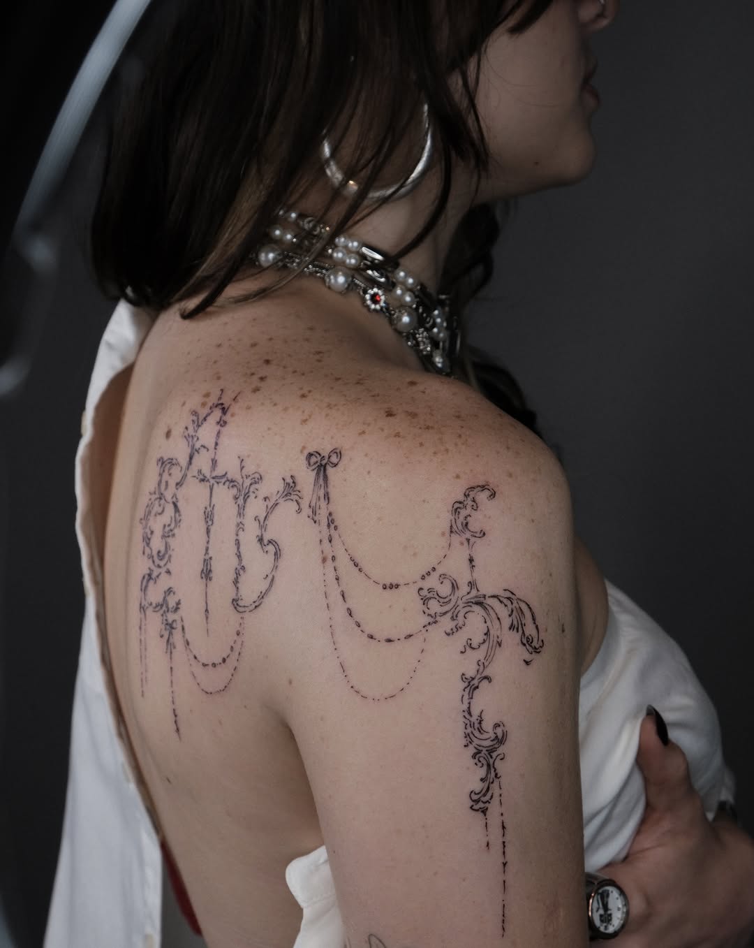 Tattoo by @corina.tattoo — ornamental, fine_line