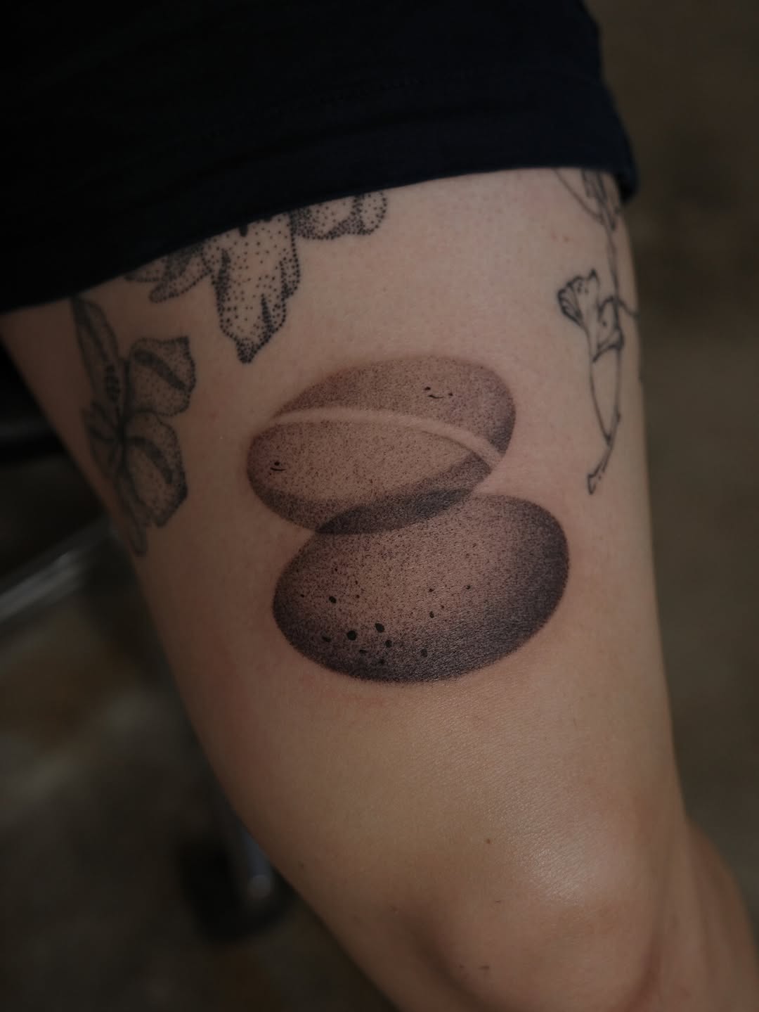 Tattoo by @ginseng.ink — dotwork, illustrative