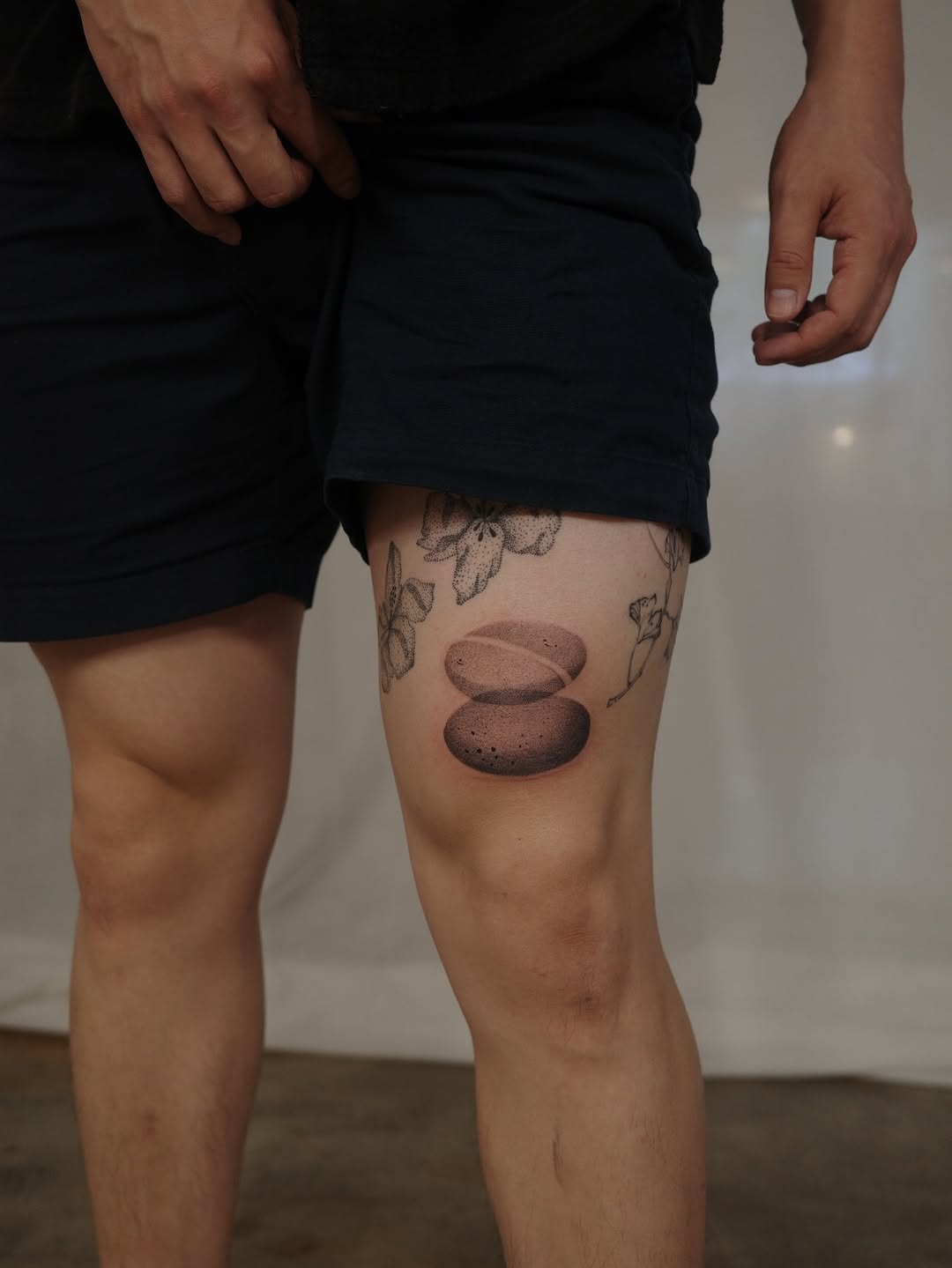 Tattoo by @ginseng.ink — illustrative, dotwork
