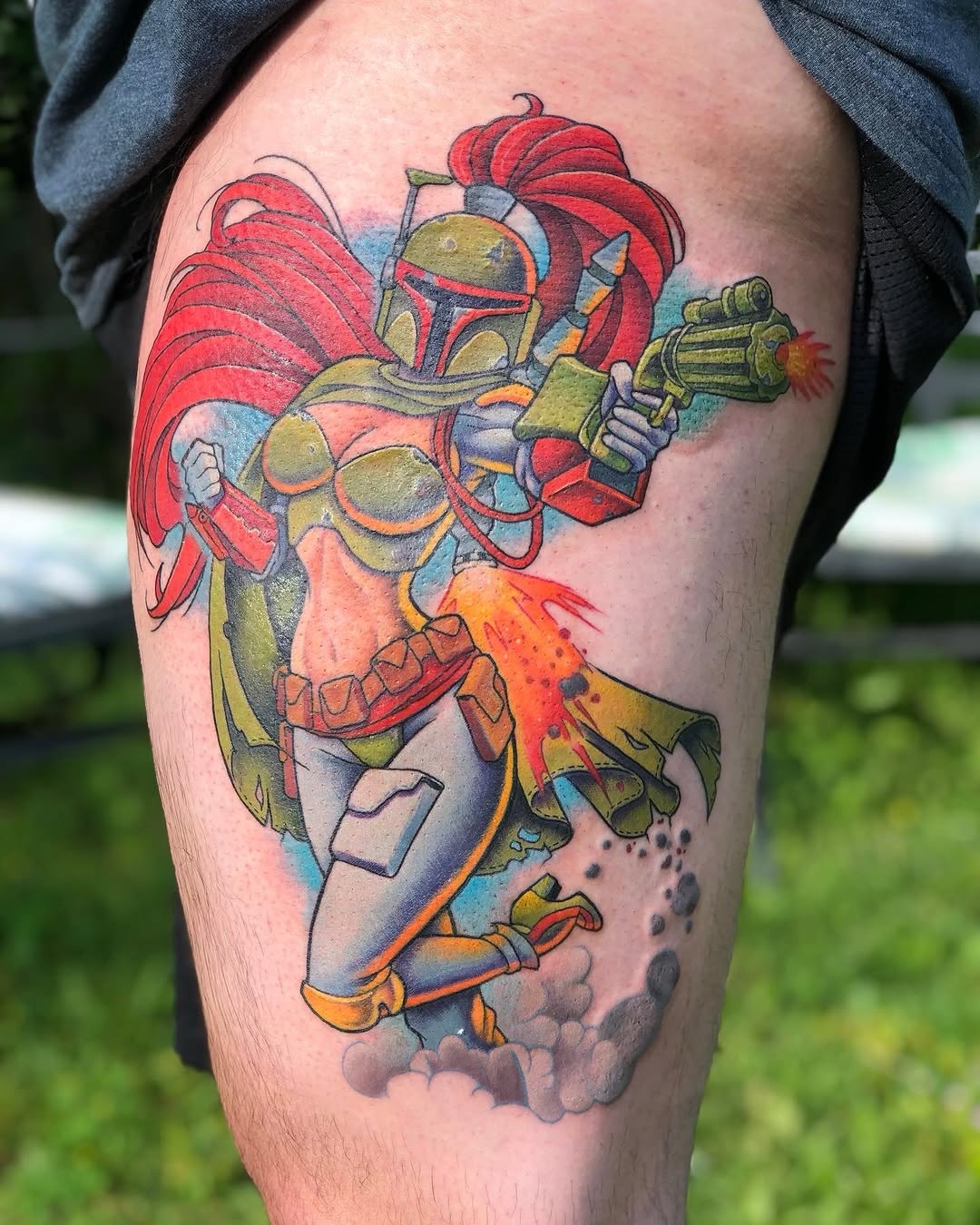 Tattoo by @krampusssytattoo — new_school, anime