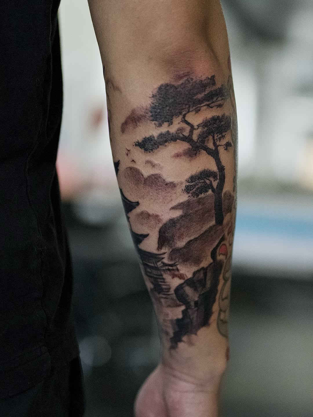 Tattoo by @newbold.tattoo โ illustrative, black_and_grey