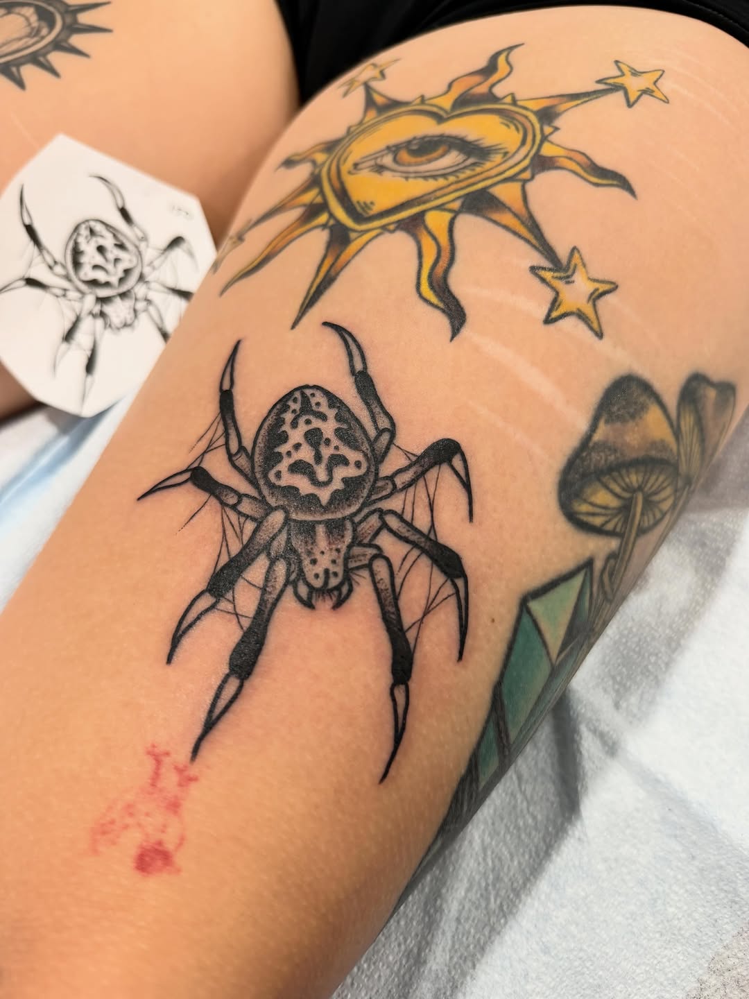 Tattoo by @darkartist82 โ black_and_grey, fine_line