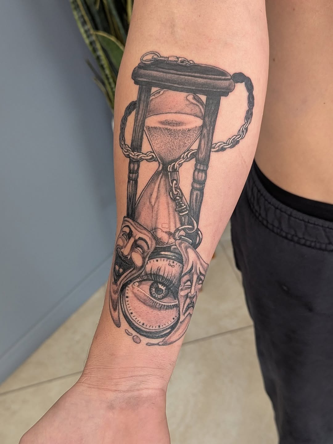Tattoo by @bearclawtattoo — black_and_grey, realism