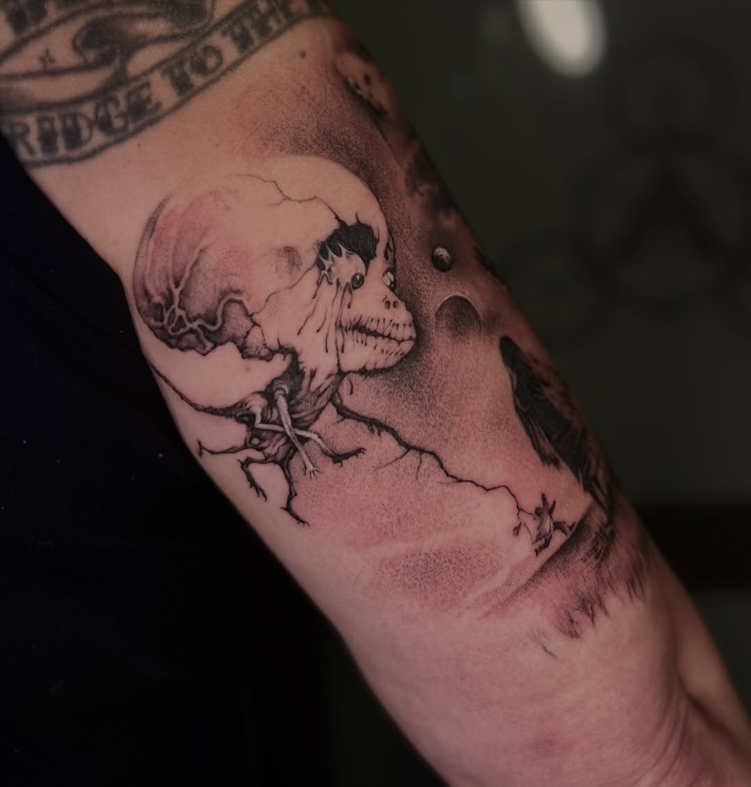Tattoo by @domcalitattoo — dark_realism