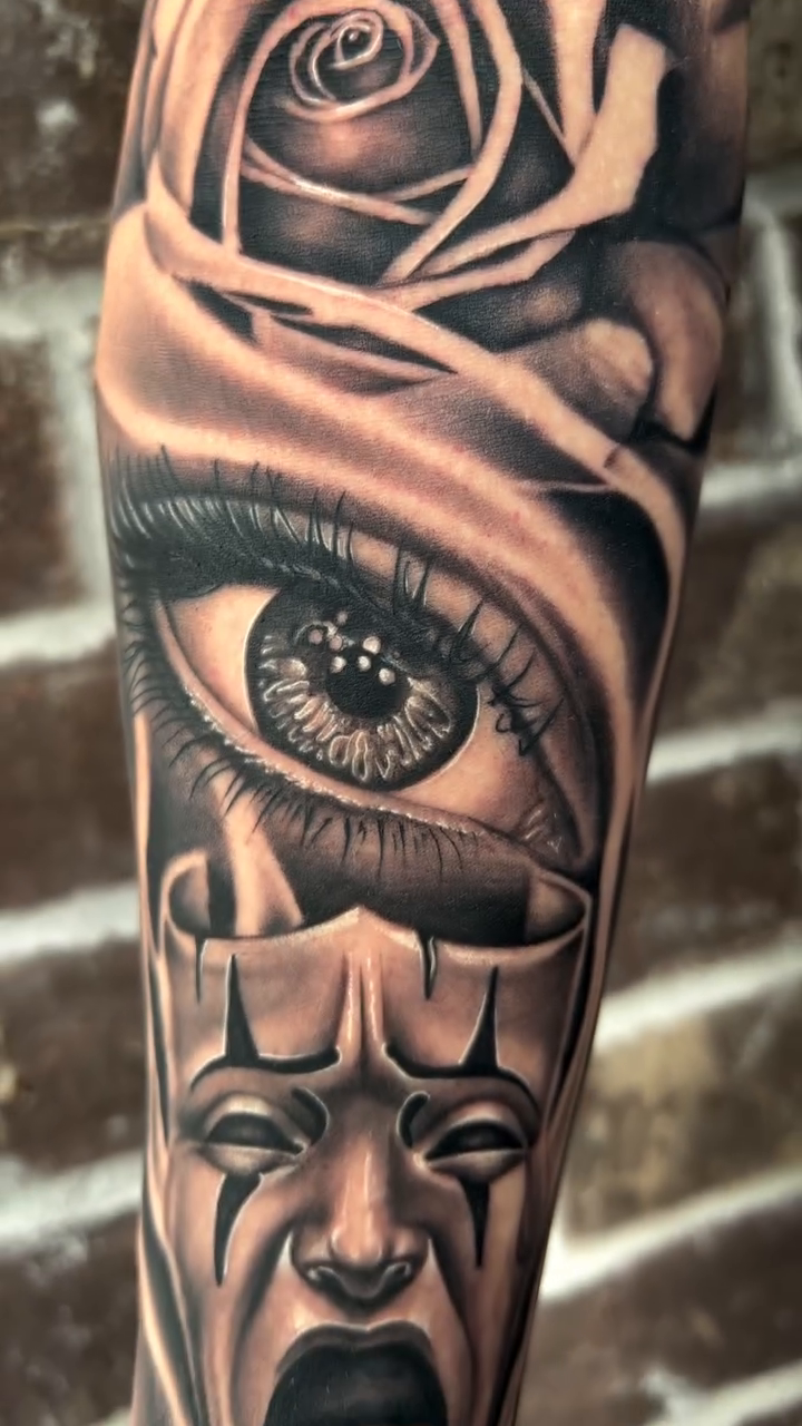 Tattoo by @chriscooperink — black_and_grey, realism