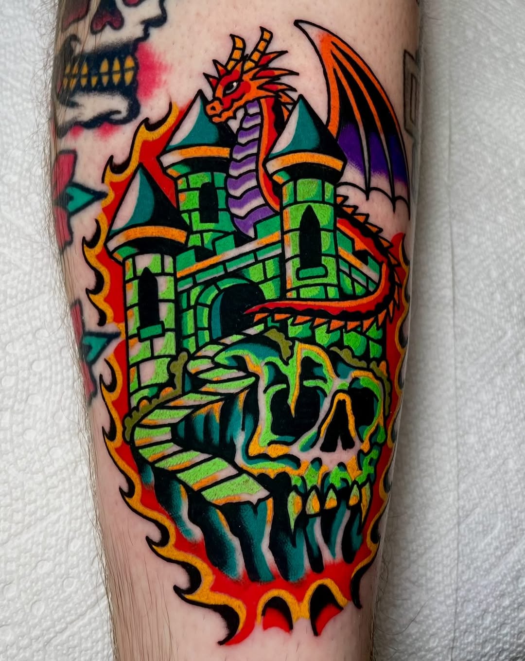 Tattoo by @ryanxmcd — american_traditional, illustrative