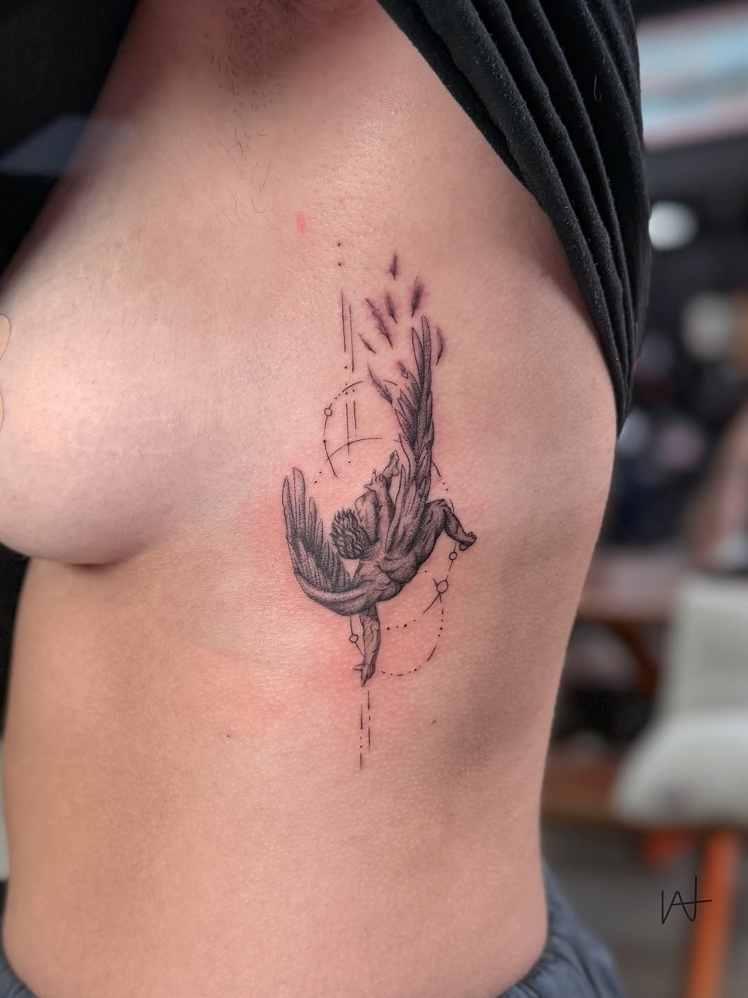 Tattoo by @kat_parmu — black_and_grey
