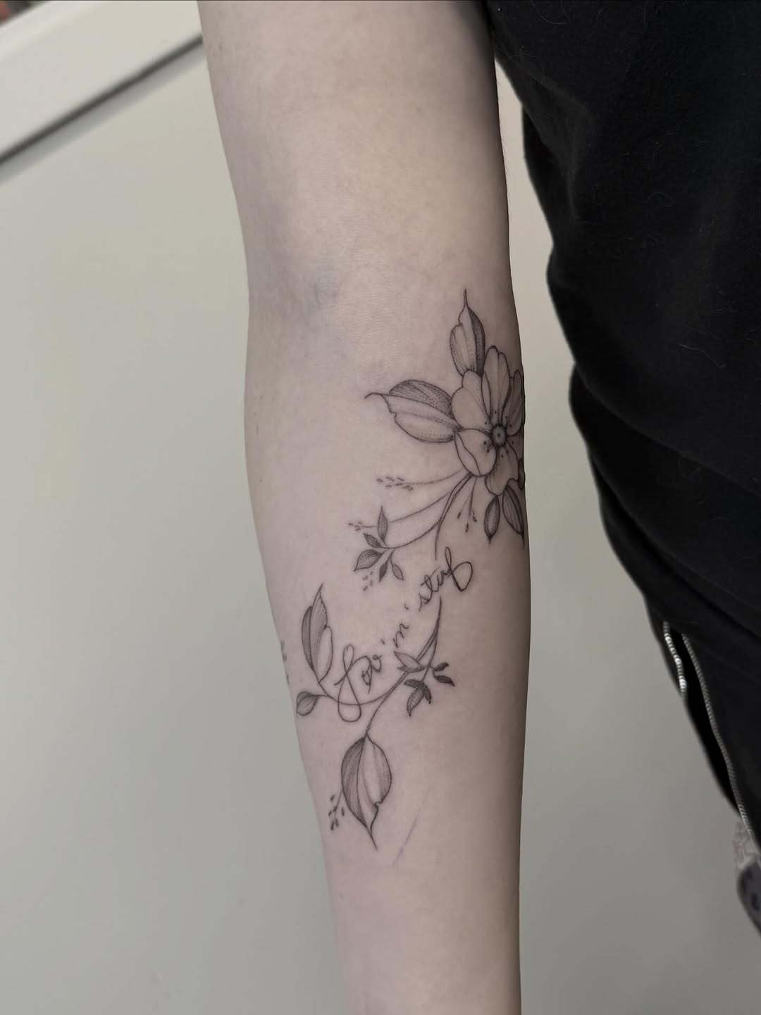 Tattoo by @peterharren — fine_line, lettering_script