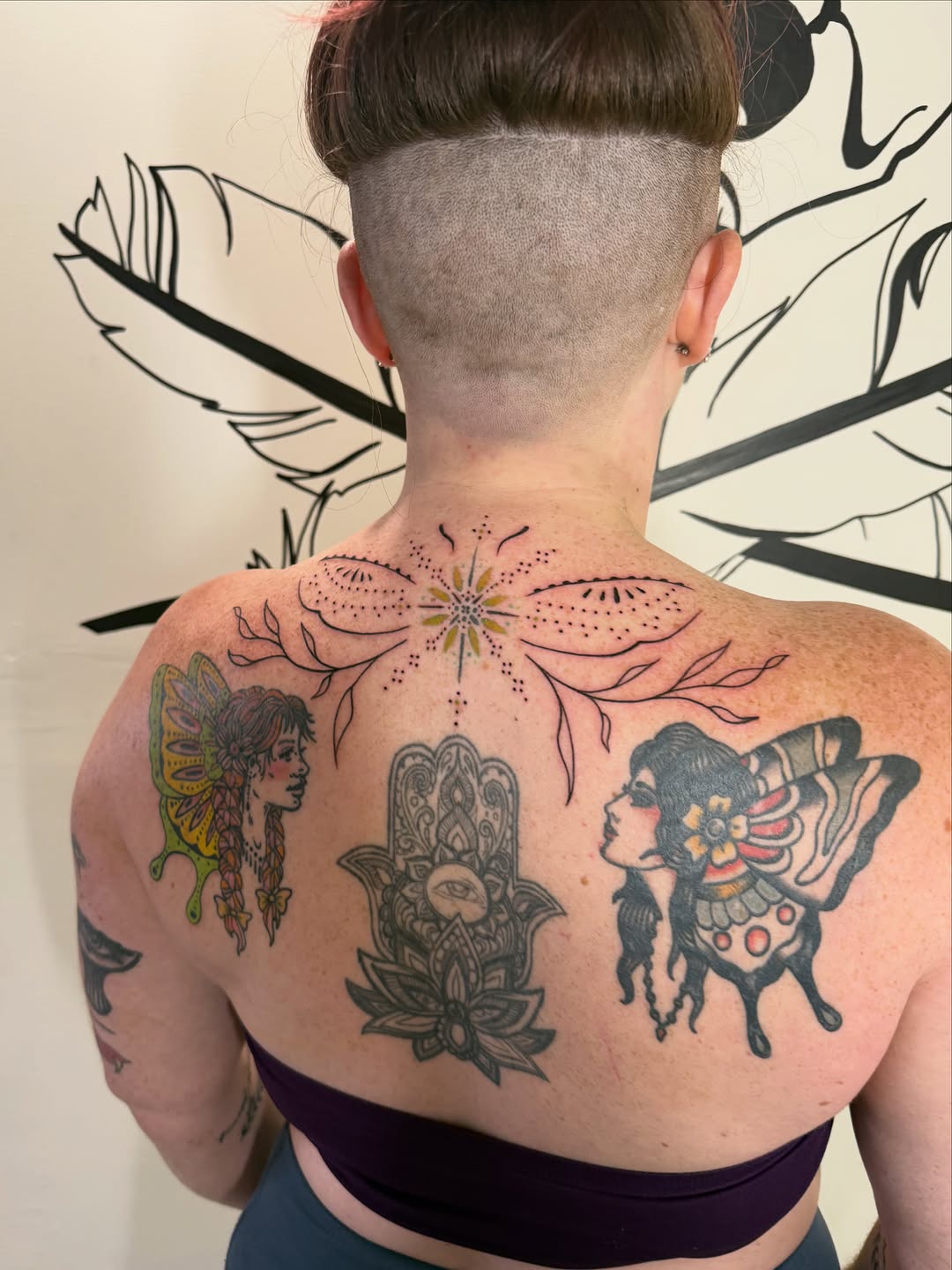 Tattoo by @manuinkatx — dotwork