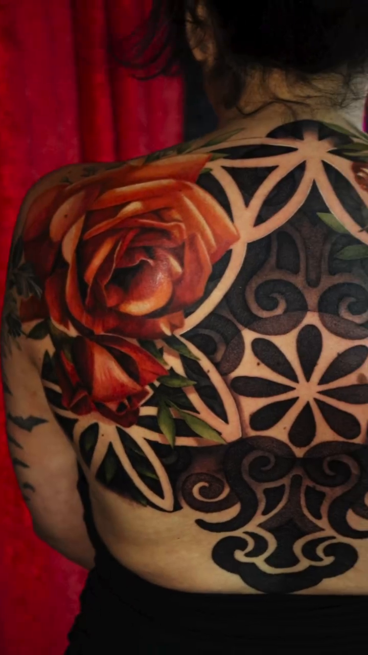 Tattoo by @palacios_ink โ realism, geometric