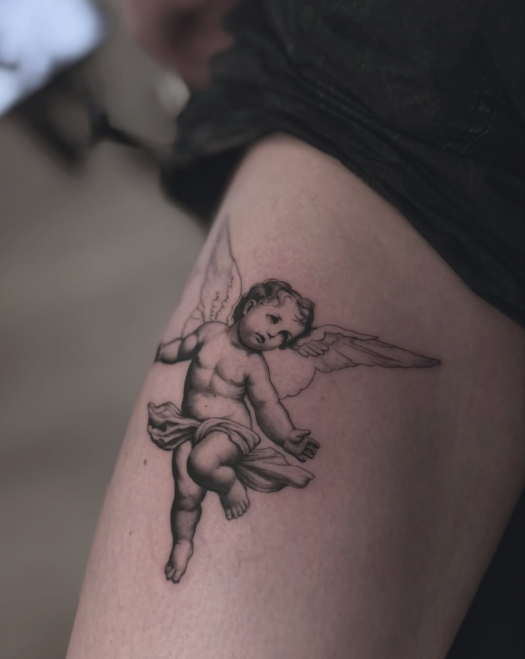 Tattoo by @fabezumi โ realism, black_and_grey