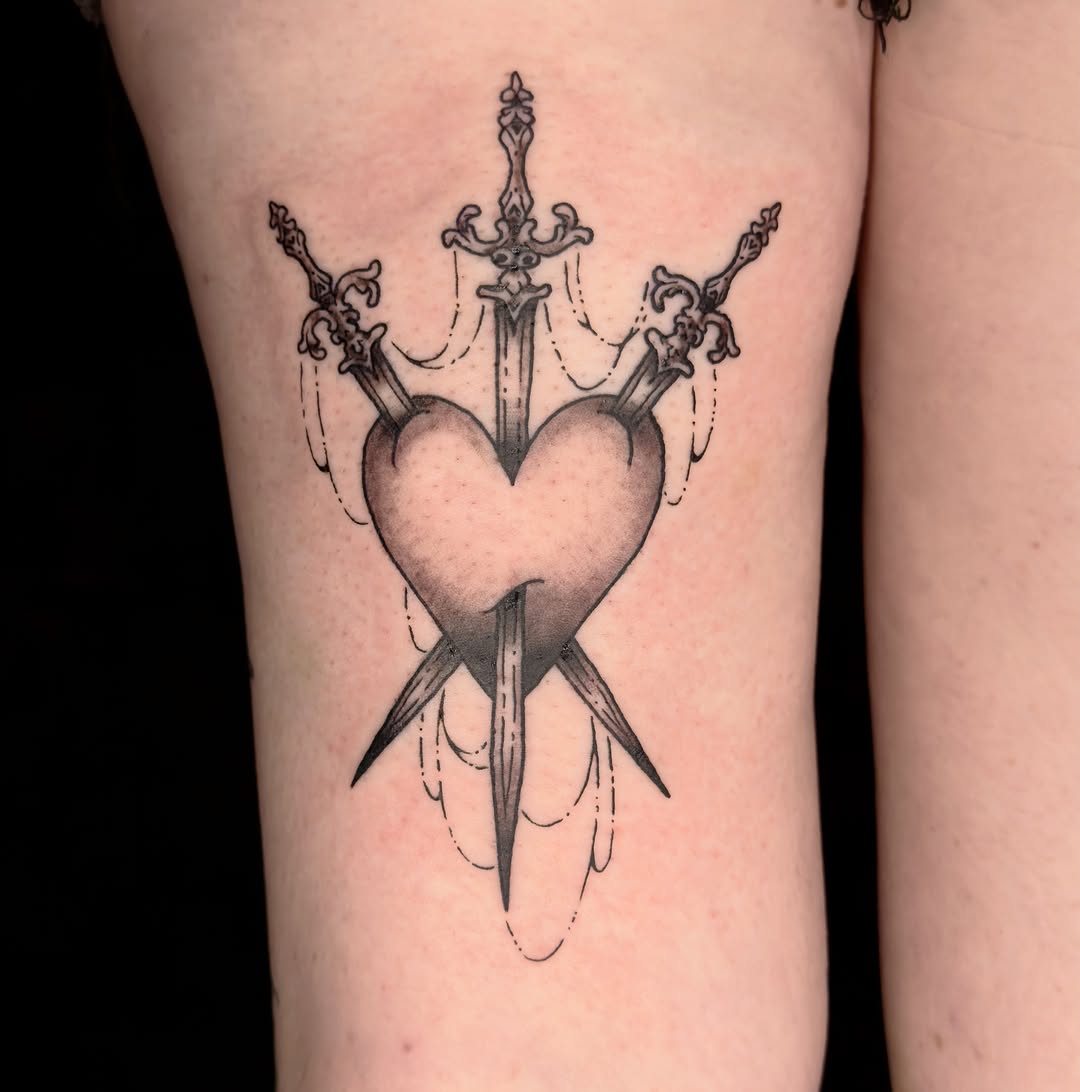 Tattoo by @gothcat.ink β black_and_grey, chicano