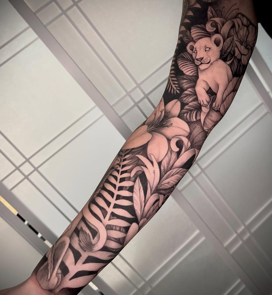 Tattoo by @tattooedbyrose — realism, black_and_grey
