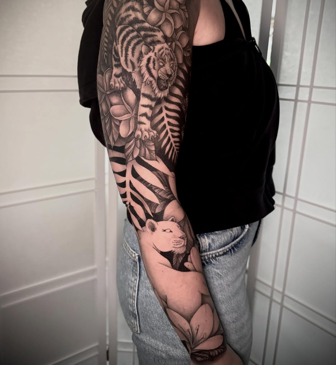 Tattoo by @tattooedbyrose — realism, black_and_grey