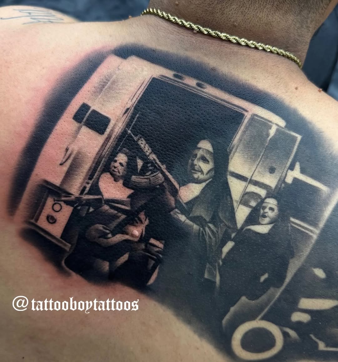 Tattoo by @tattooboytattoos — realism, dark_realism