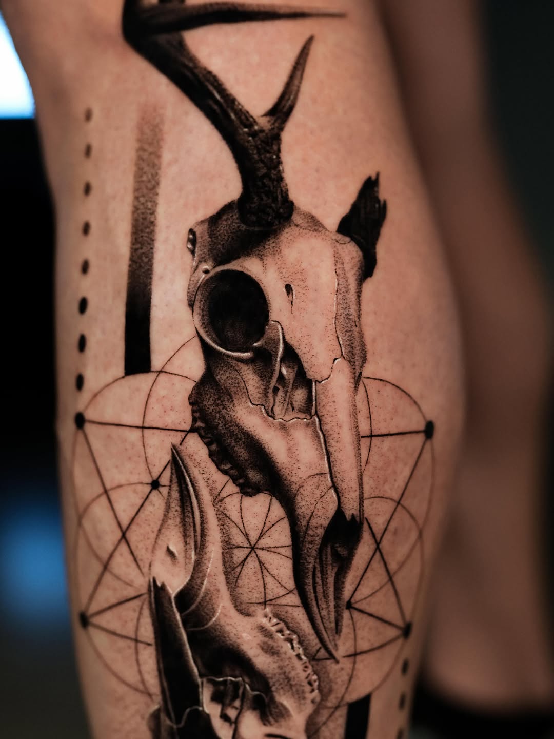 Tattoo by @nikitka.heretic — black_and_grey, illustrative