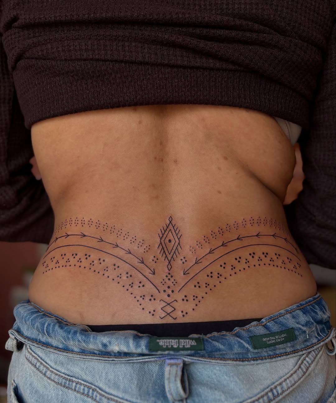 Tattoo by @damoretattoos — dotwork, geometric
