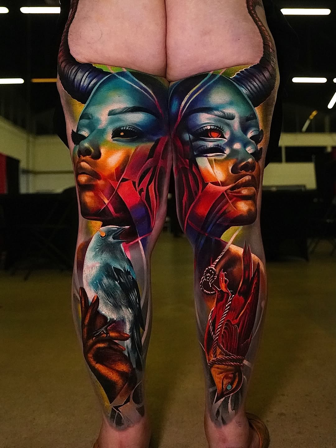 Tattoo by @rann_tattoo — realism, trash_polka