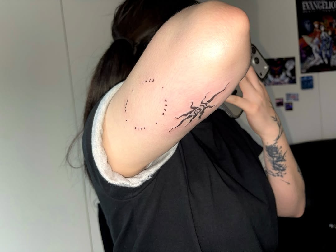 Tattoo by @913.tattoo β fine_line, minimalist
