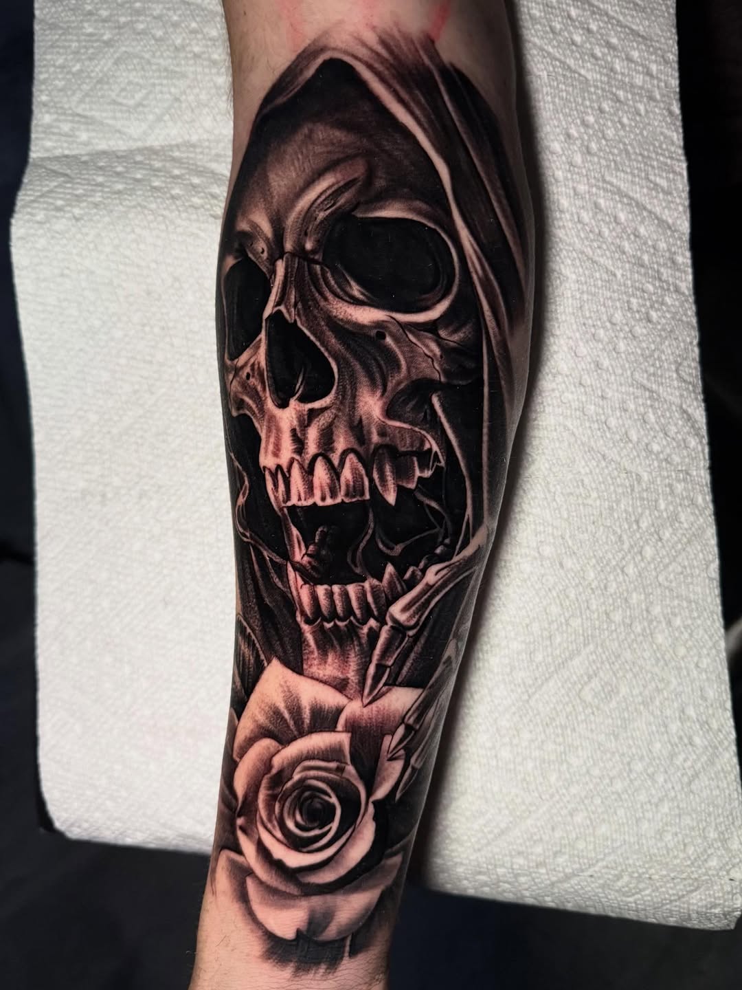 Tattoo by @tattoo_isaac562 โ black_and_grey, realism