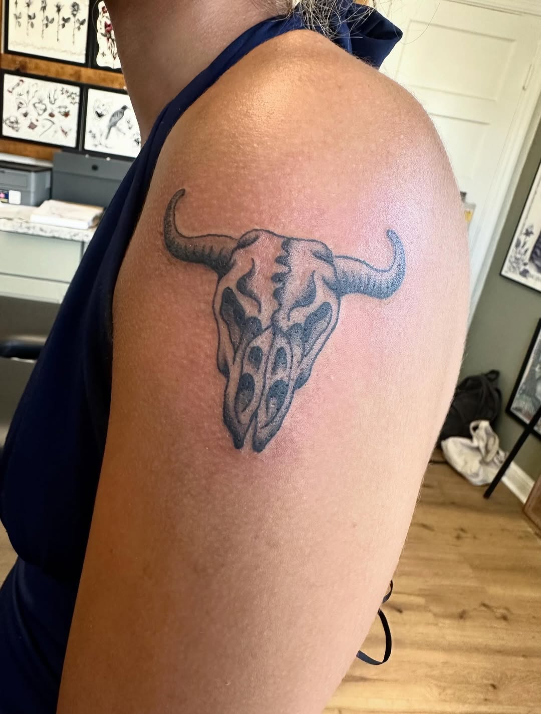 Tattoo by @art_by_woods — black_and_grey, illustrative
