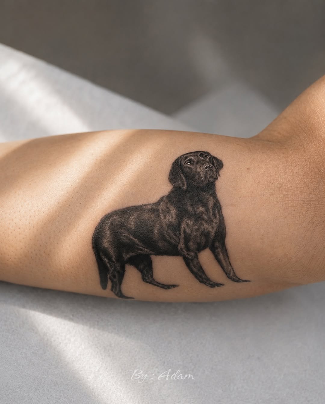 Tattoo by @adam_modoink — realism, black_and_grey