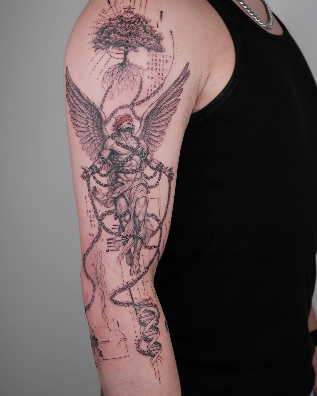 Tattoo by @zaytattoos — black_and_grey, illustrative