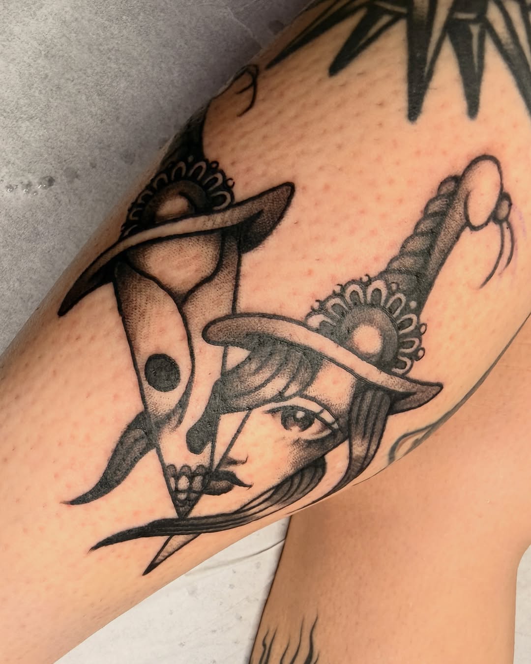 Tattoo by @radrattyripper — chicano, black_and_grey