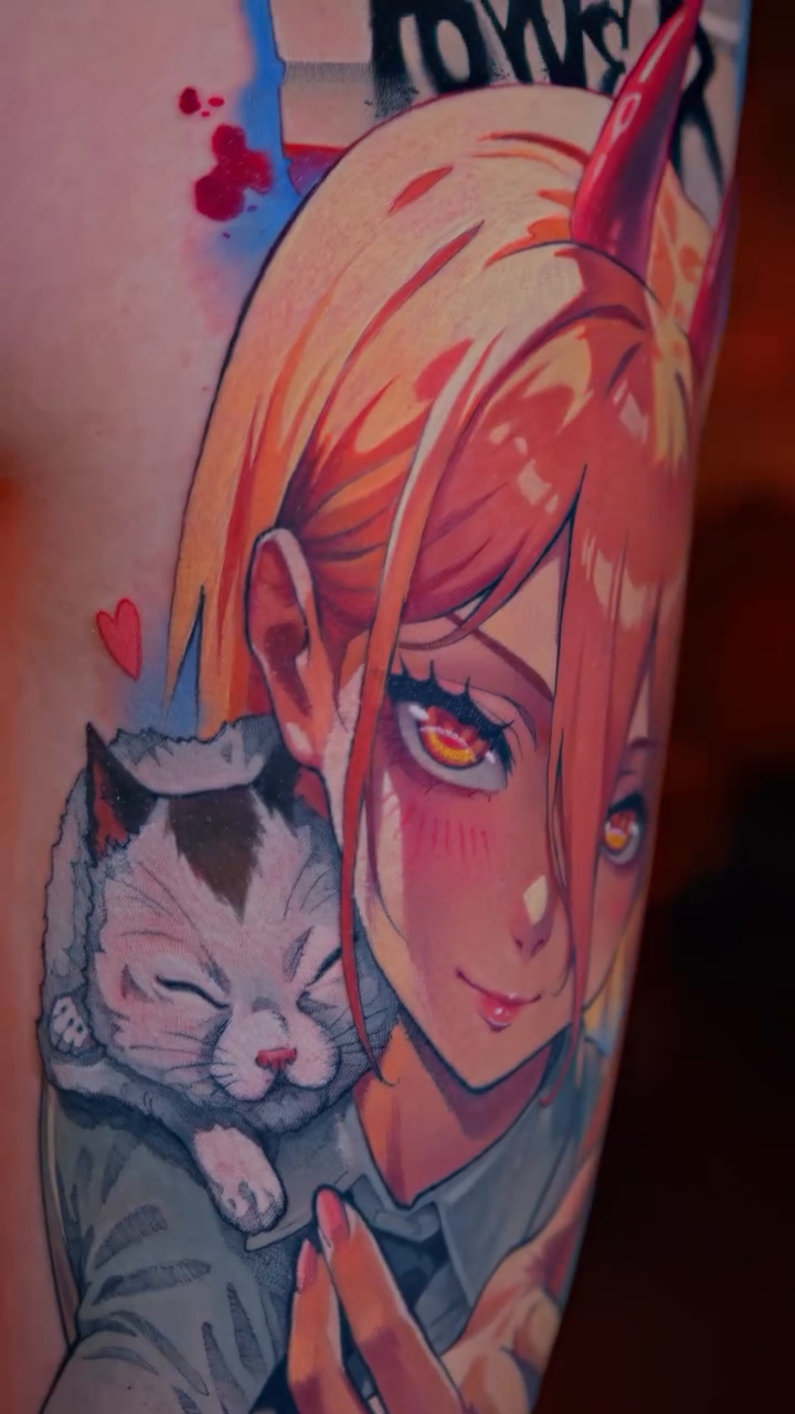 Tattoo by @green.vesper — anime