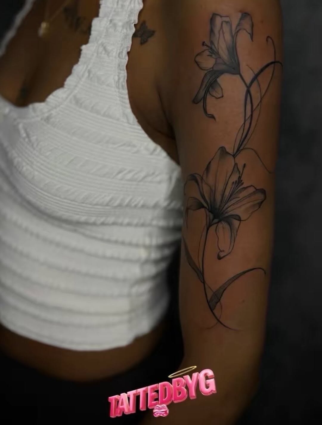 Tattoo by @tattedbyg — fine_line, black_and_grey