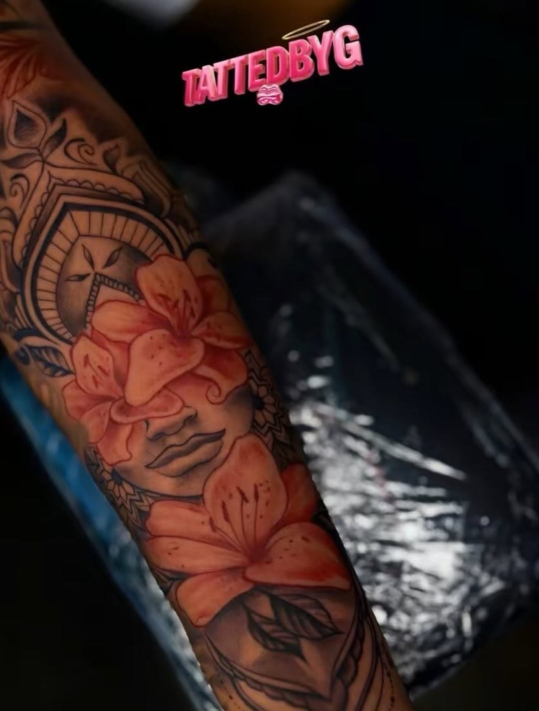 Tattoo by @tattedbyg — realism, black_and_grey