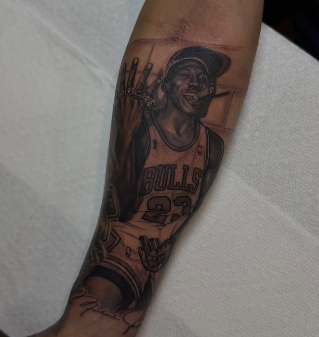 Tattoo by @winonataylortattoos β realism, black_and_grey