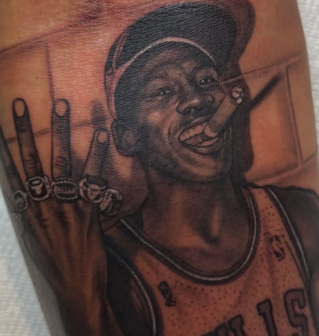 Tattoo by @winonataylortattoos β realism, black_and_grey