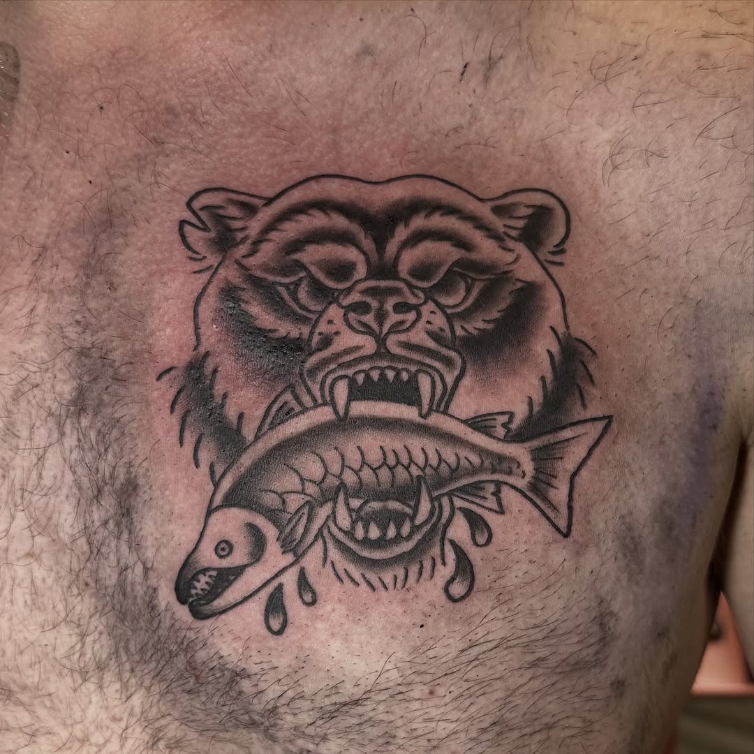 Tattoo by @kikis.inks — american_traditional, black_and_grey