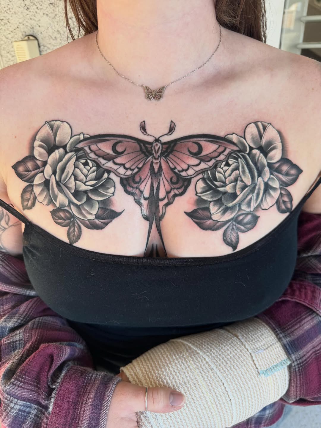 Tattoo by @travisbrowntattoos — black_and_grey, neo_traditional