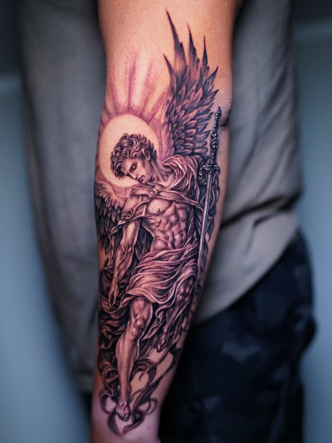 Tattoo by @kevinavila_tattoos — realism, black_and_grey