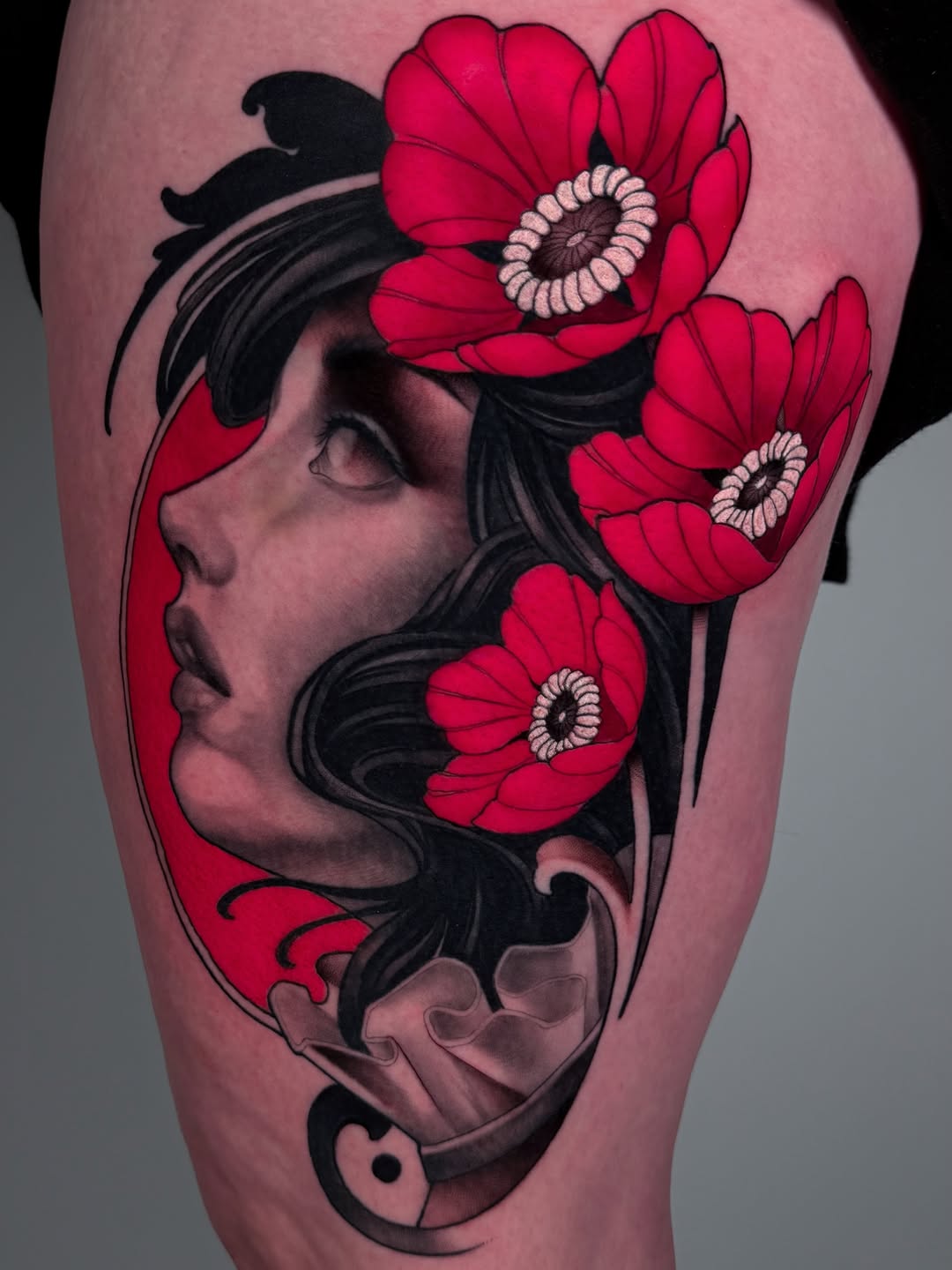 Tattoo by @cvaldestattoos — illustrative, realism