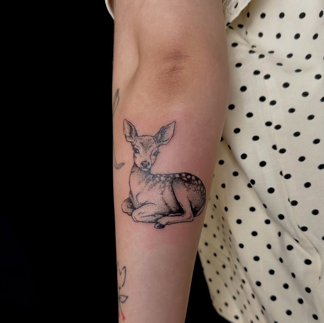 Tattoo by @treehuggertattoos — fine_line, realism